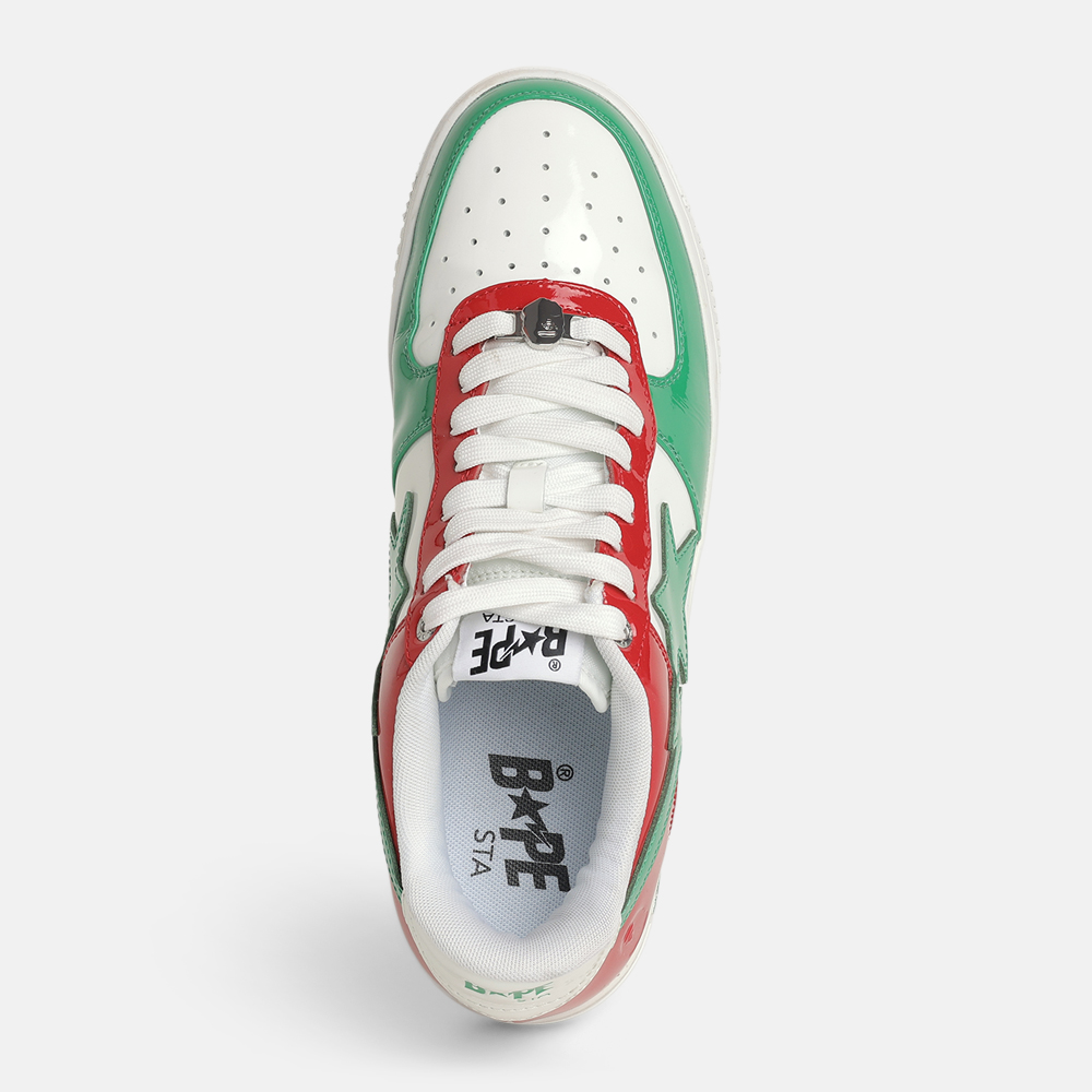 Superfleamarket_Emilio_Sakraya_ABathingBape_Bape_footwear_sneakers_red_green_white_italy(3)