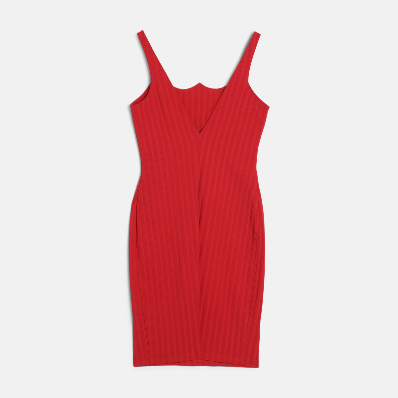 Superfleamarket_Toni_Garrn_clothes_Versace_jeans_couture_vintage_dress_mini_red_logo_details_shop(2).jpg