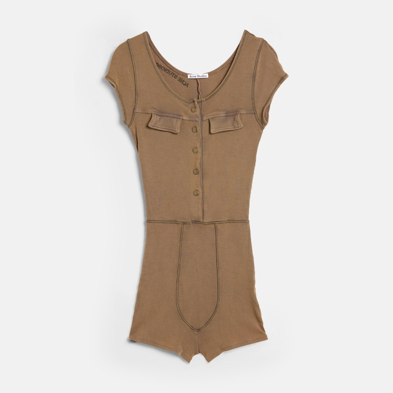 ACNE STUDIOS RIB-KNIT PLAYSUIT